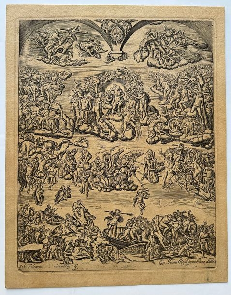 Artwork by Sebastian Fulcarus, The Last Judgment, Made of Etching