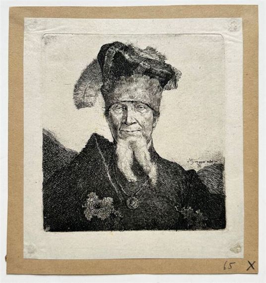 Portrait of a man called Mazeppa by Jean-Pierre Norblin de La Gourdaine, 1775