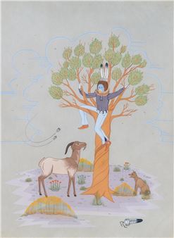 Untitled (Yeibichai with Animals - Johnny Secatero