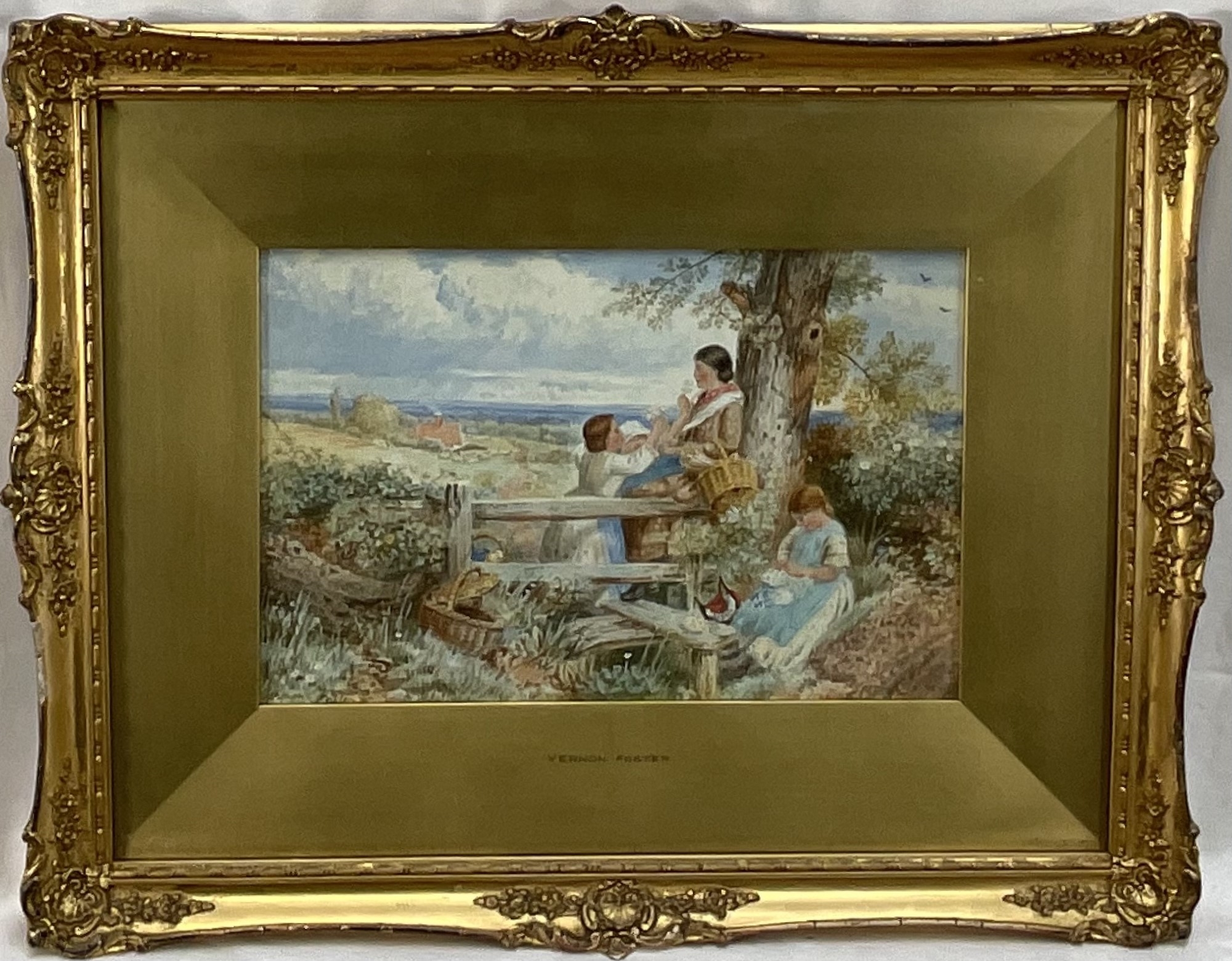 Vernon Foster | A Picnic in the countryside | MutualArt