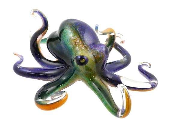 Glass Octopus Sculpture - Michael Hopko