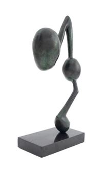 Abstract Patinated Bronze Sculpture - David Stoltz