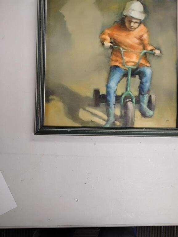 Artwork by Christine Larivière, Pédaler, Made of Impression on Canon Pro Premium Mat paper