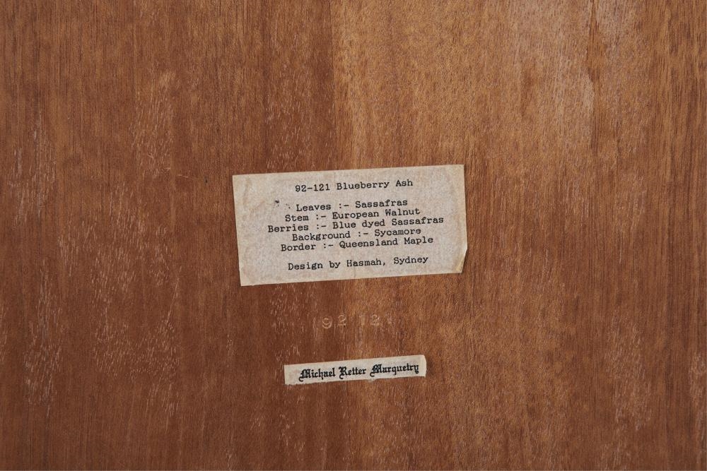 Artwork by Michael Retter, Blueberry Ash, Made of Marquetry