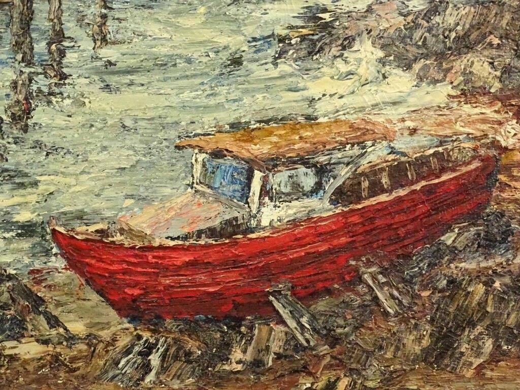 Artwork by Louis F Pelky, Lobermans Cove, Made of Painting