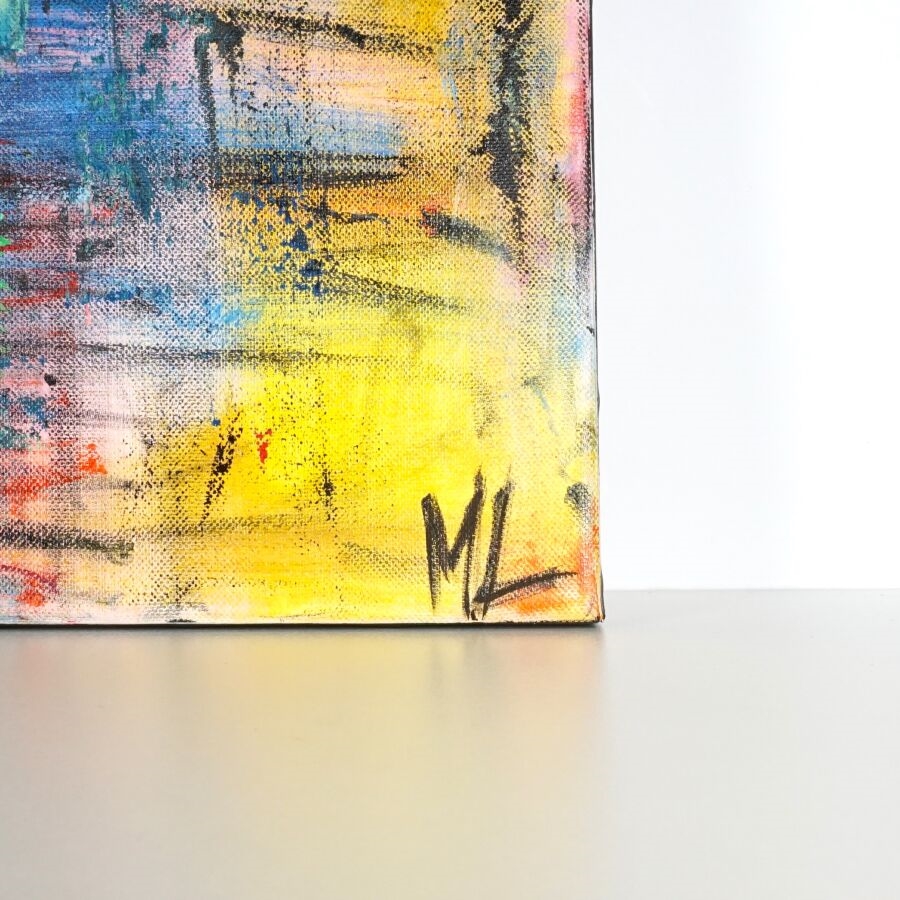 Artwork by Marie Line Robert, Yellow Street, Made of Acrylic on canvas