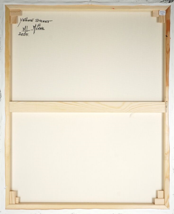 Artwork by Marie Line Robert, Yellow Street, Made of Acrylic on canvas