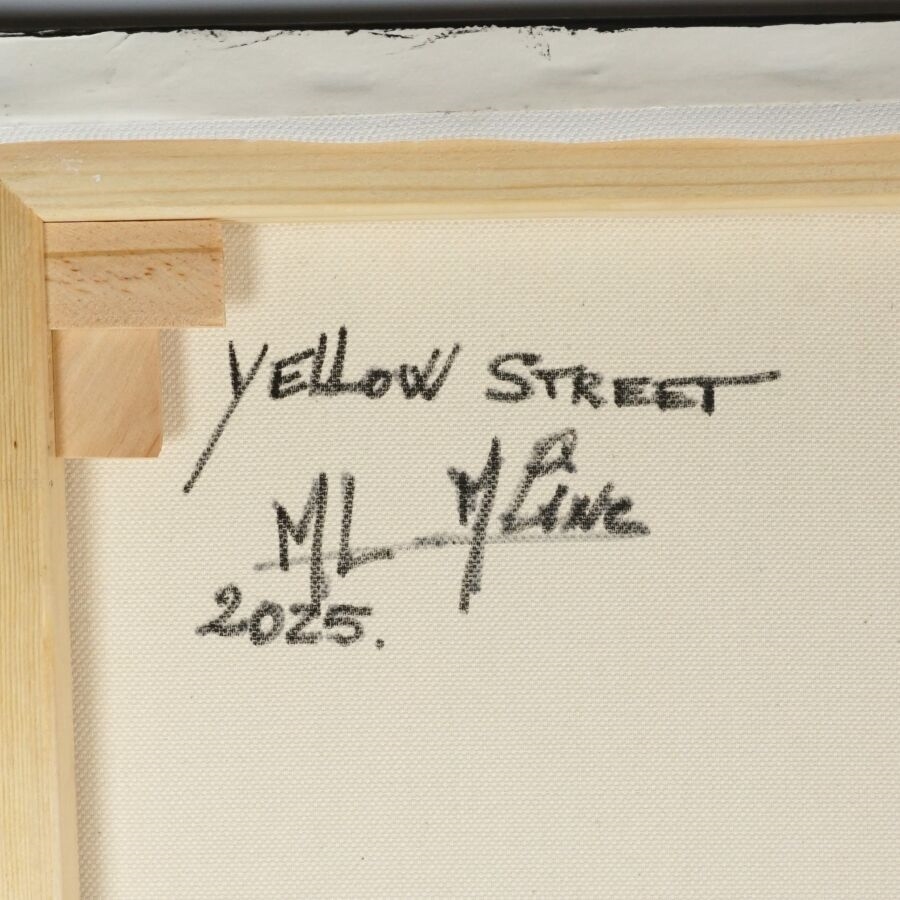 Artwork by Marie Line Robert, Yellow Street, Made of Acrylic on canvas