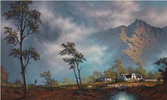 Landscape with Farmhouse - Hentie Meyer