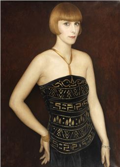 Neusachliches Damenportrait - Imre Goth