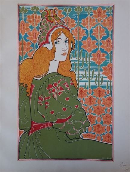 Louis Rhead | Jane, Two Beautiful Eyes Dazzled My Heart (1899) | MutualArt