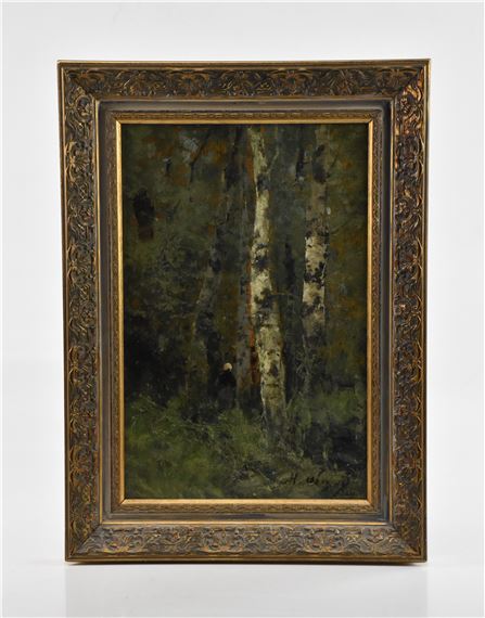 woodland scene - Hippolyte Girard