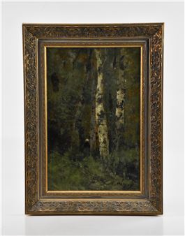 woodland scene - Hippolyte Girard