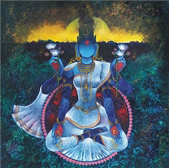 Yograj Verma: Mystical Vision: Tales in Colors - India Habitat Centre (IHC)