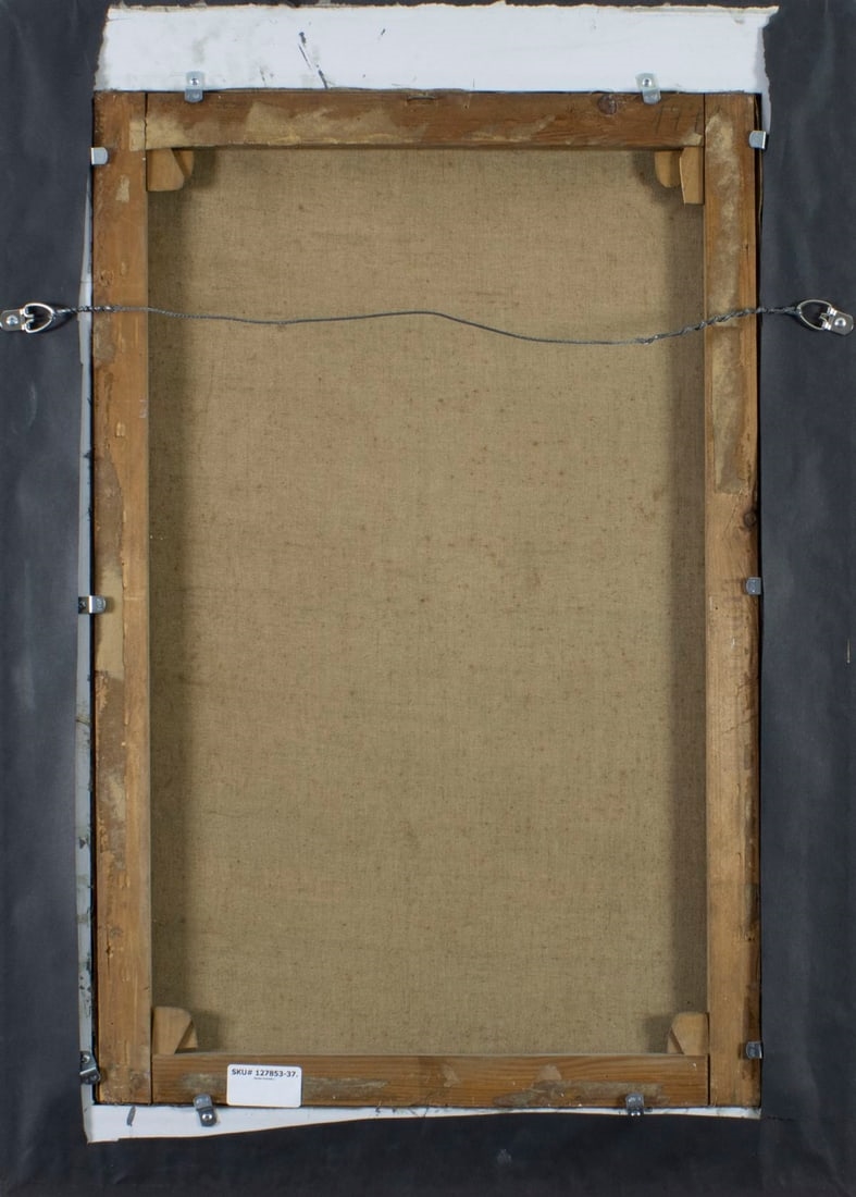 Artwork by Adolf Liebscher, Garden Fountain, Made of oil on canvas