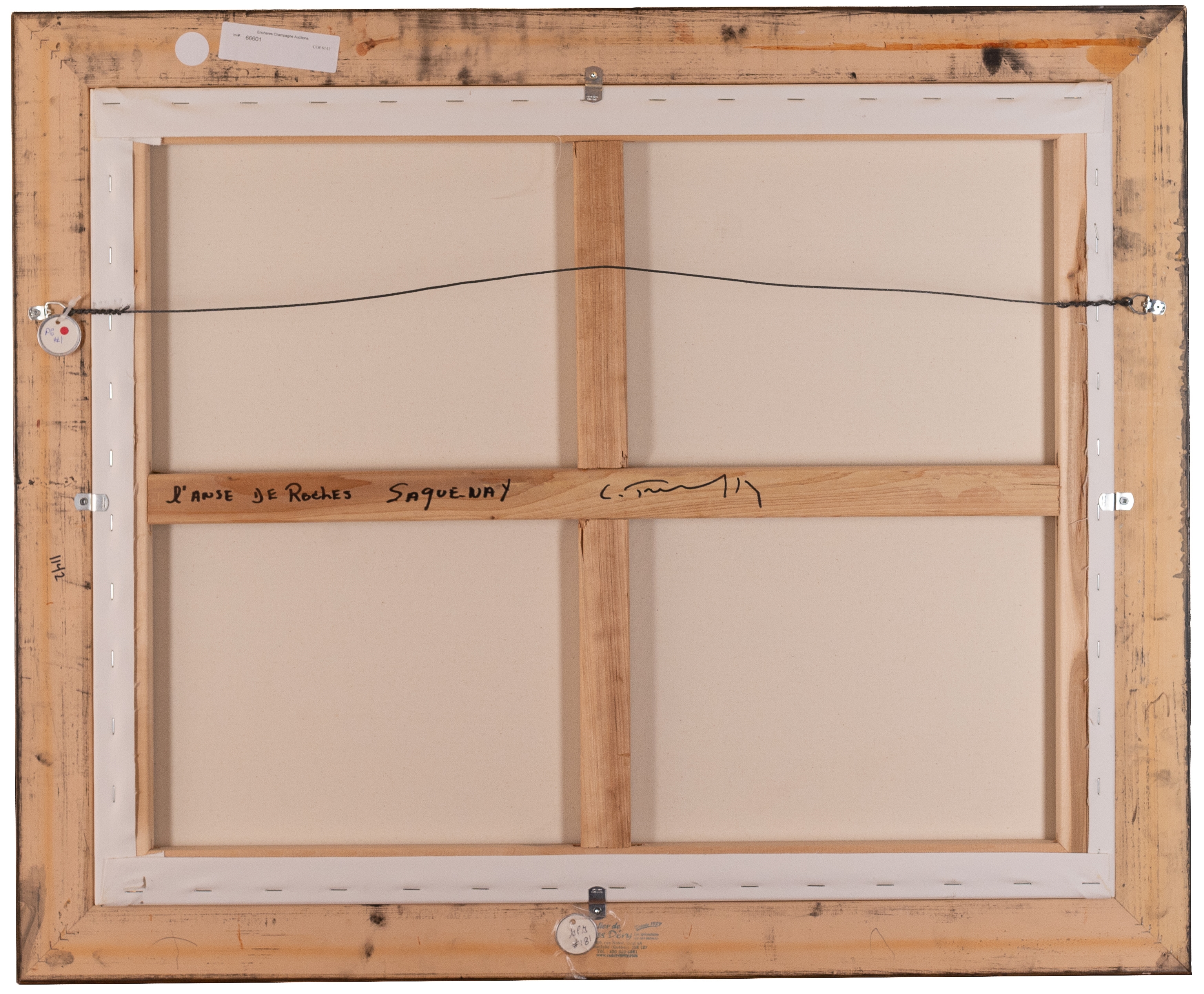 Artwork by Louis Tremblay, L'anse de roches Saguenay, Made of Huile sur toile