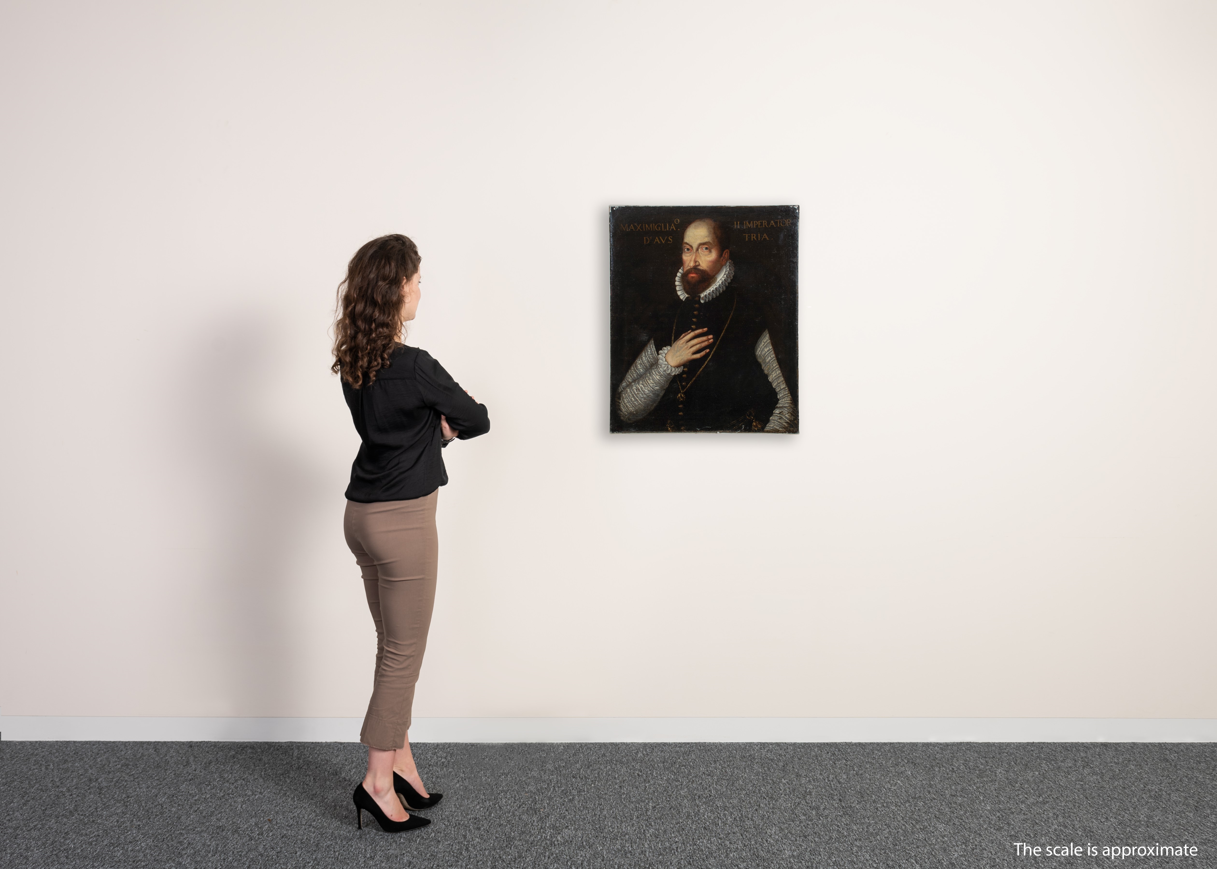 Artwork by Central European School, 17th Century, Portrait of Emperor Maximilian II, Made of Oil on canvas