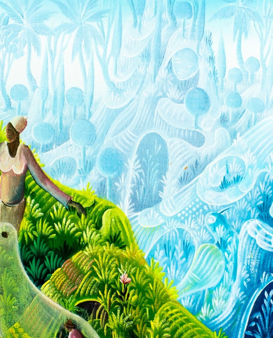 Artwork by Pierre Jean Dimanche, Haitian Landscape, Made of oil on canvas