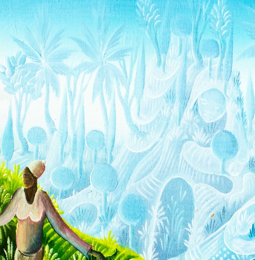 Artwork by Pierre Jean Dimanche, Haitian Landscape, Made of oil on canvas