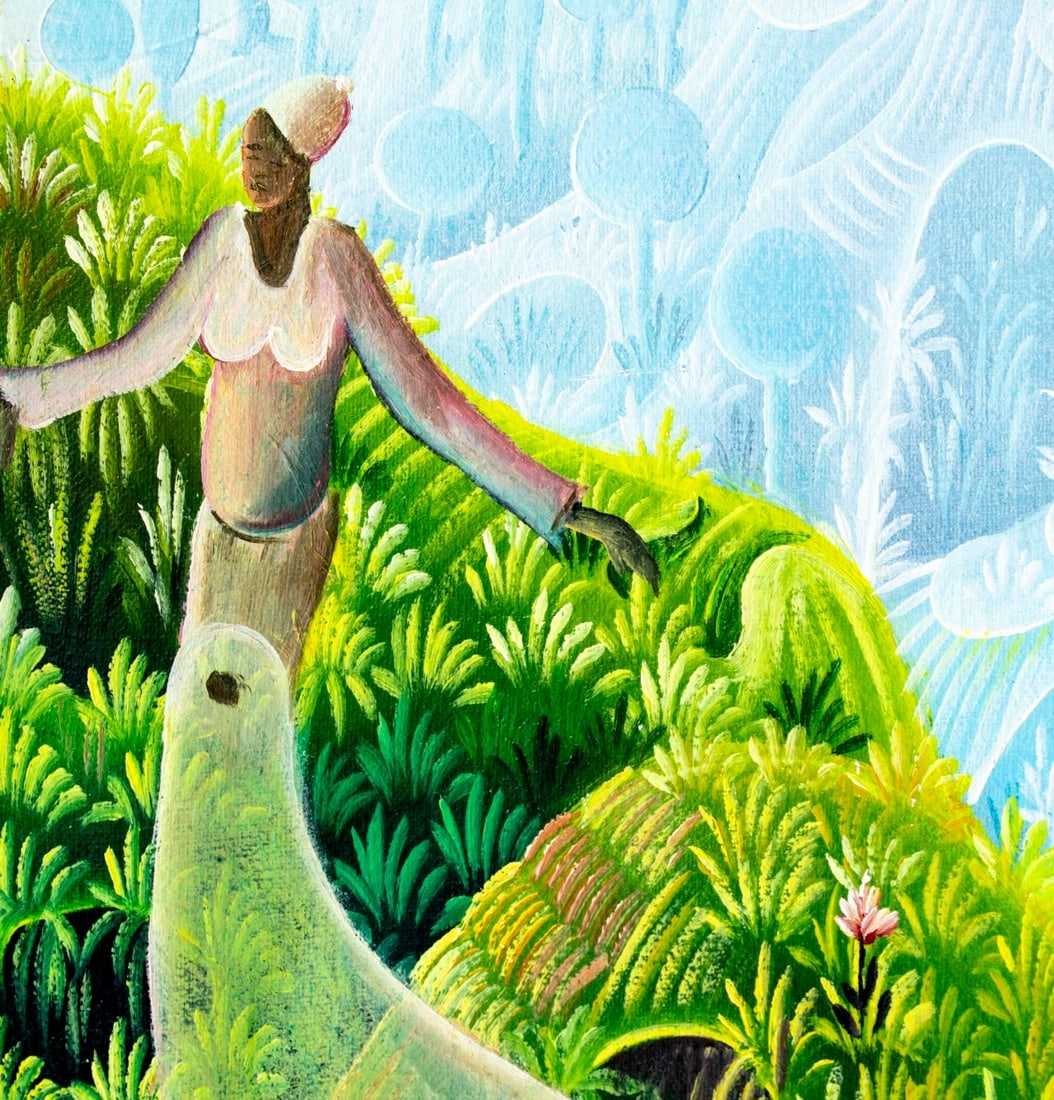 Artwork by Pierre Jean Dimanche, Haitian Landscape, Made of oil on canvas