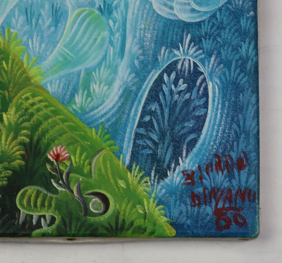 Artwork by Pierre Jean Dimanche, Haitian Landscape, Made of oil on canvas