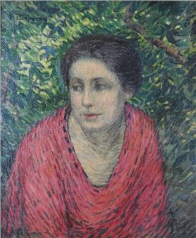 Portrait of a married woman - Lucien Porcheron