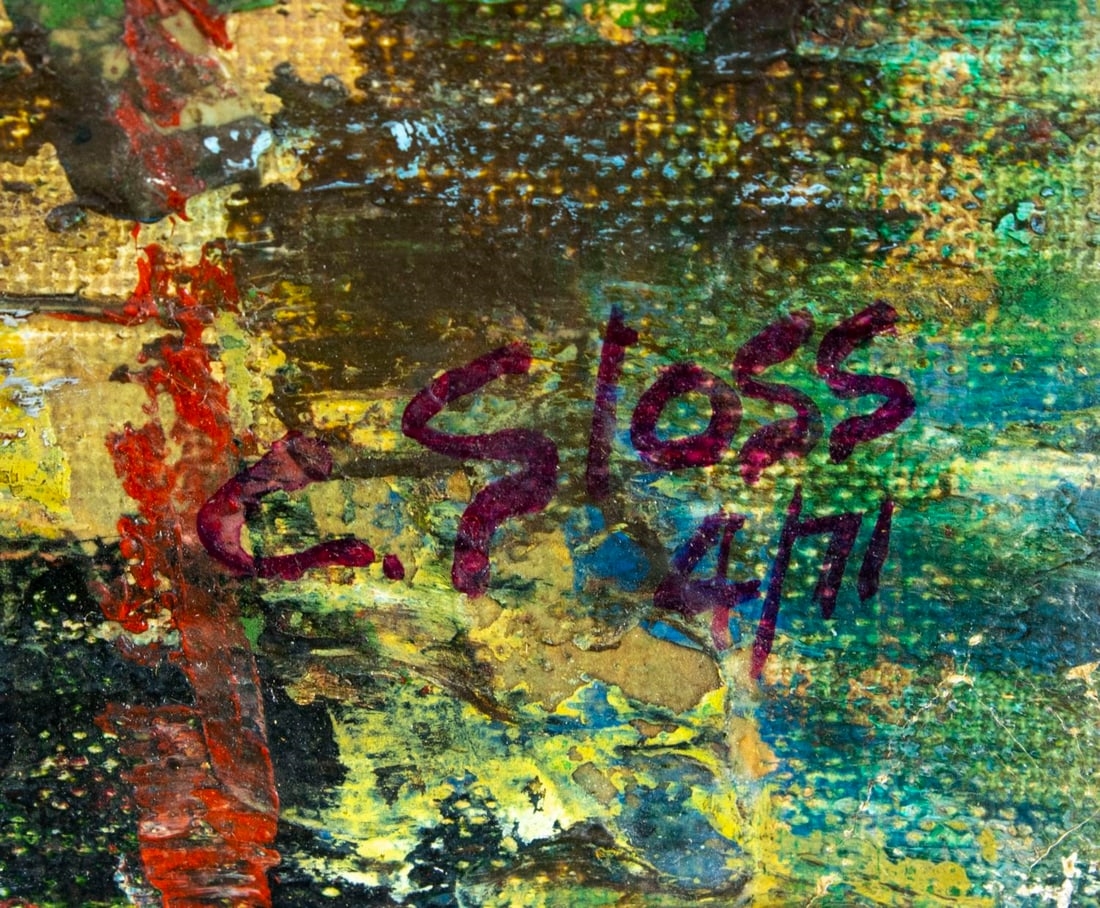 Artwork by Craig Sloss, Harbor Scene, Made of oil on canvas board