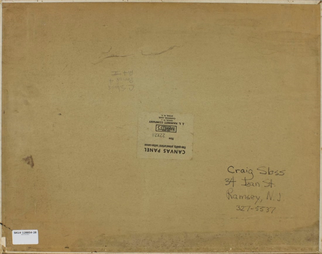 Artwork by Craig Sloss, Harbor Scene, Made of oil on canvas board