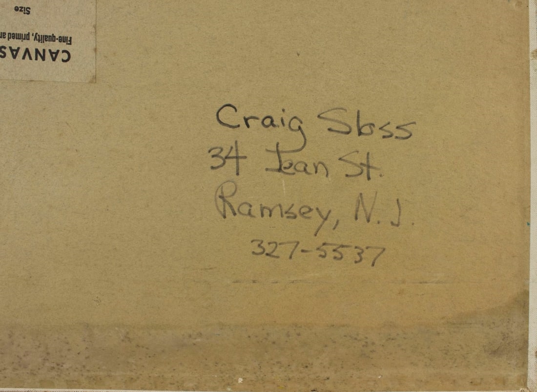 Artwork by Craig Sloss, Harbor Scene, Made of oil on canvas board