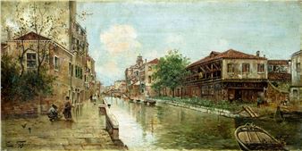 Venetian Canal Cityscape, Italy - Enrico Fossati
