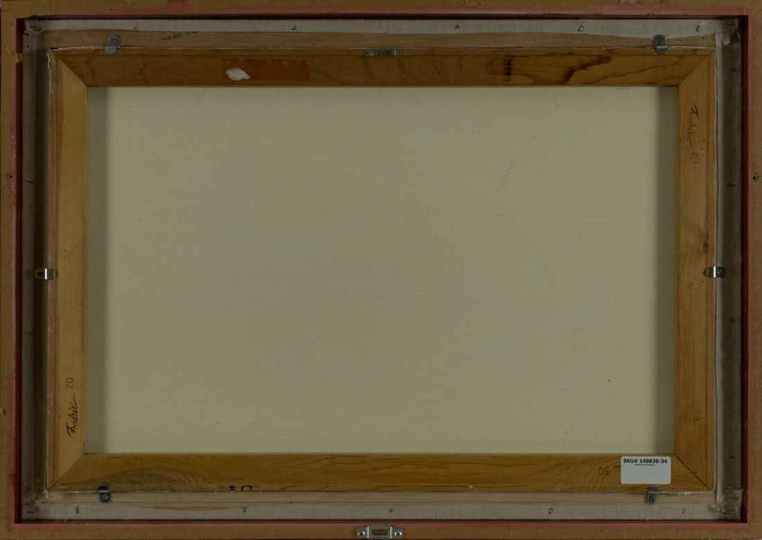 Artwork by Pleasant, Autumn Lake Landscape, Made of oil on canvas