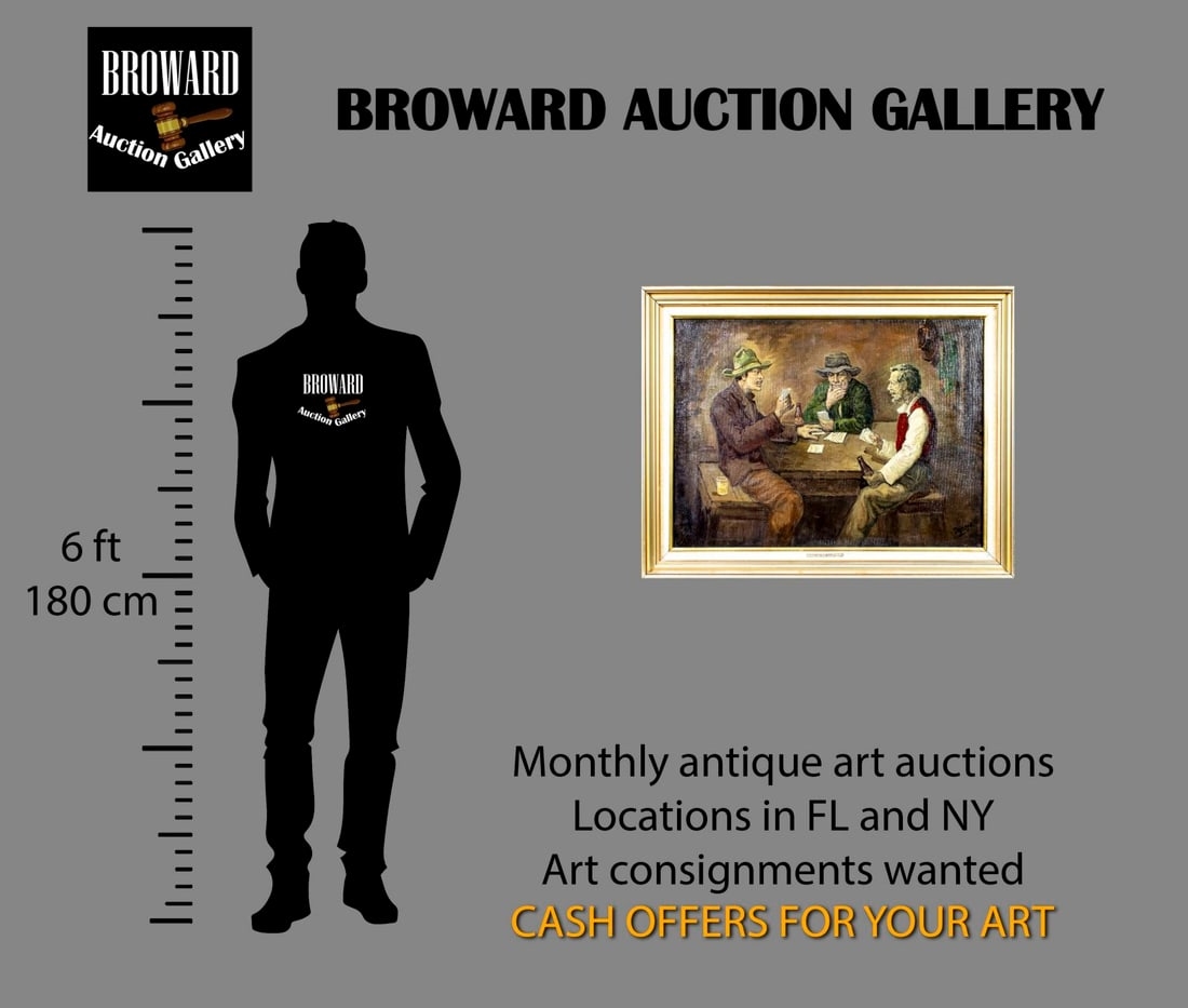 Artwork by José Yépez Arteaga, Card Players, Made of oil on canvas