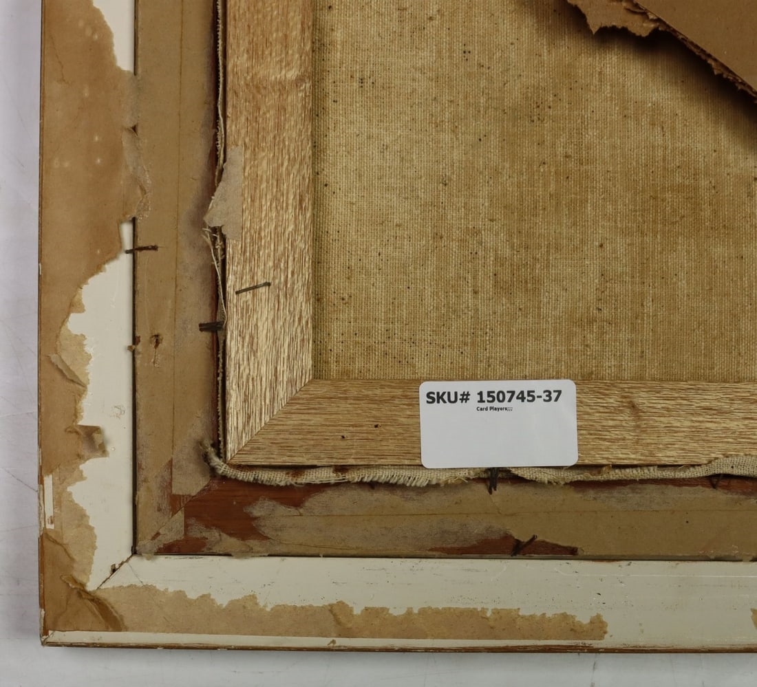 Artwork by José Yépez Arteaga, Card Players, Made of oil on canvas