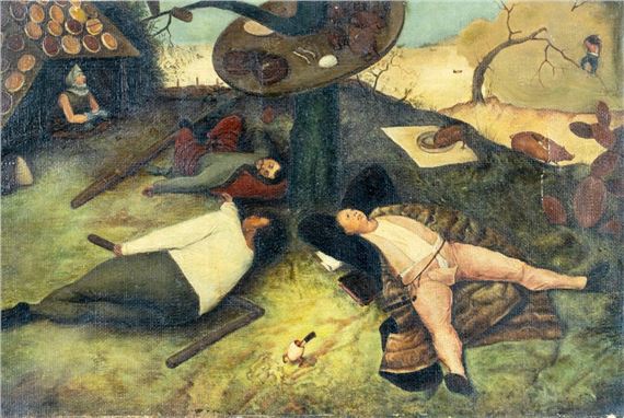 The Land of Cockaigne by Pieter Brueghel the Elder, early 20 century