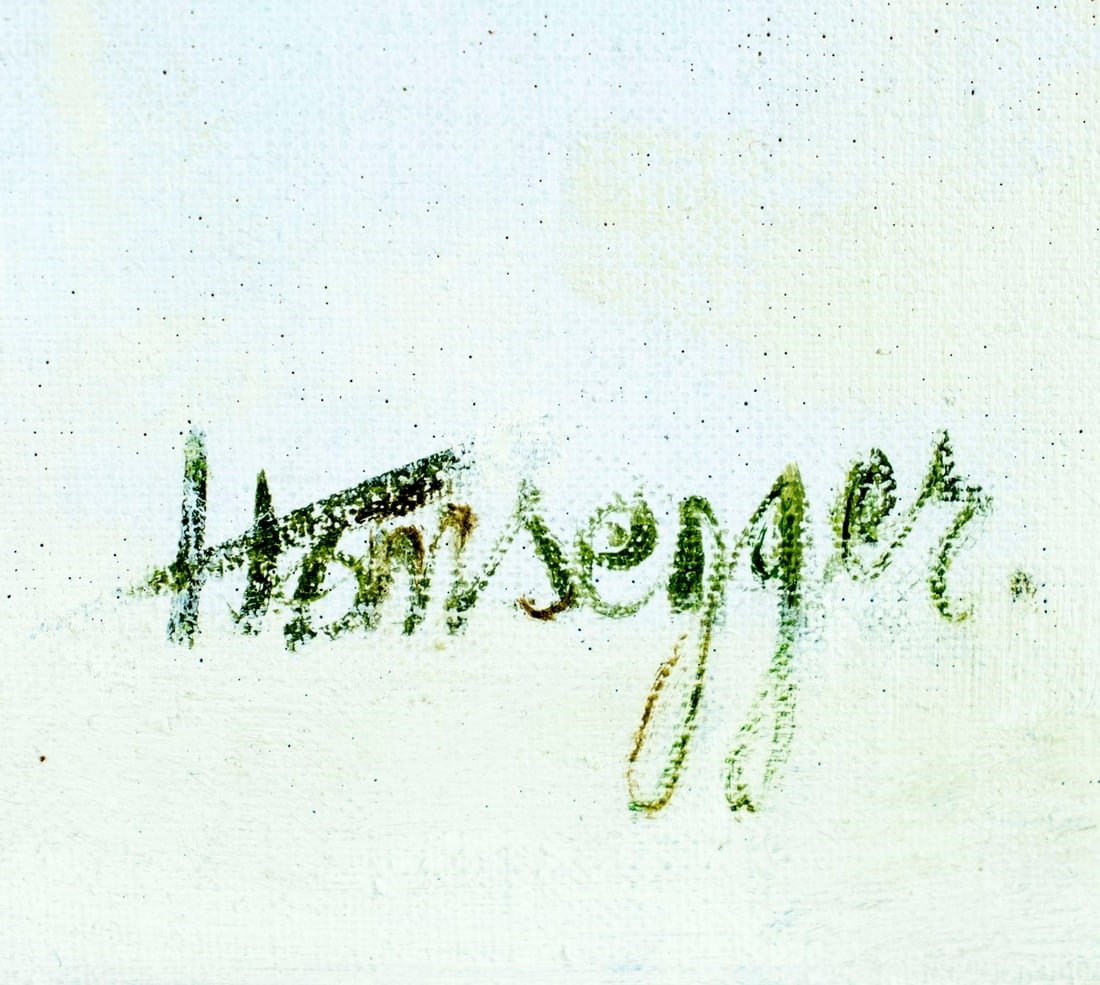 Artwork by John Hansegger, Still Life with Vase of Roses, Made of oil on canvas