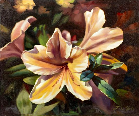 Floral Still Life - Jung Chung Seo (american, South Korean, 1940 )