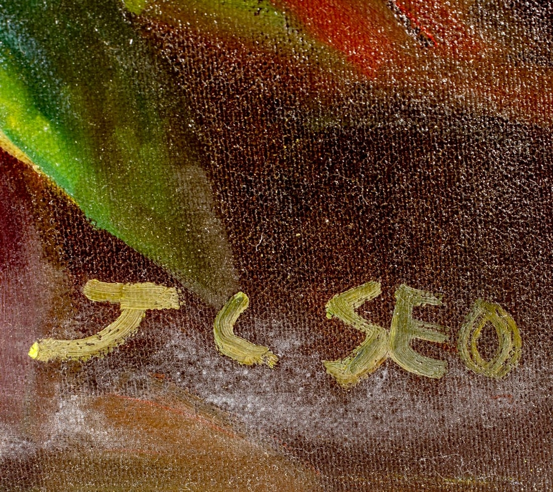 Artwork by Jung Chung Seo (american, South Korean, 1940 ), Floral Still Life, Made of oil on canvas