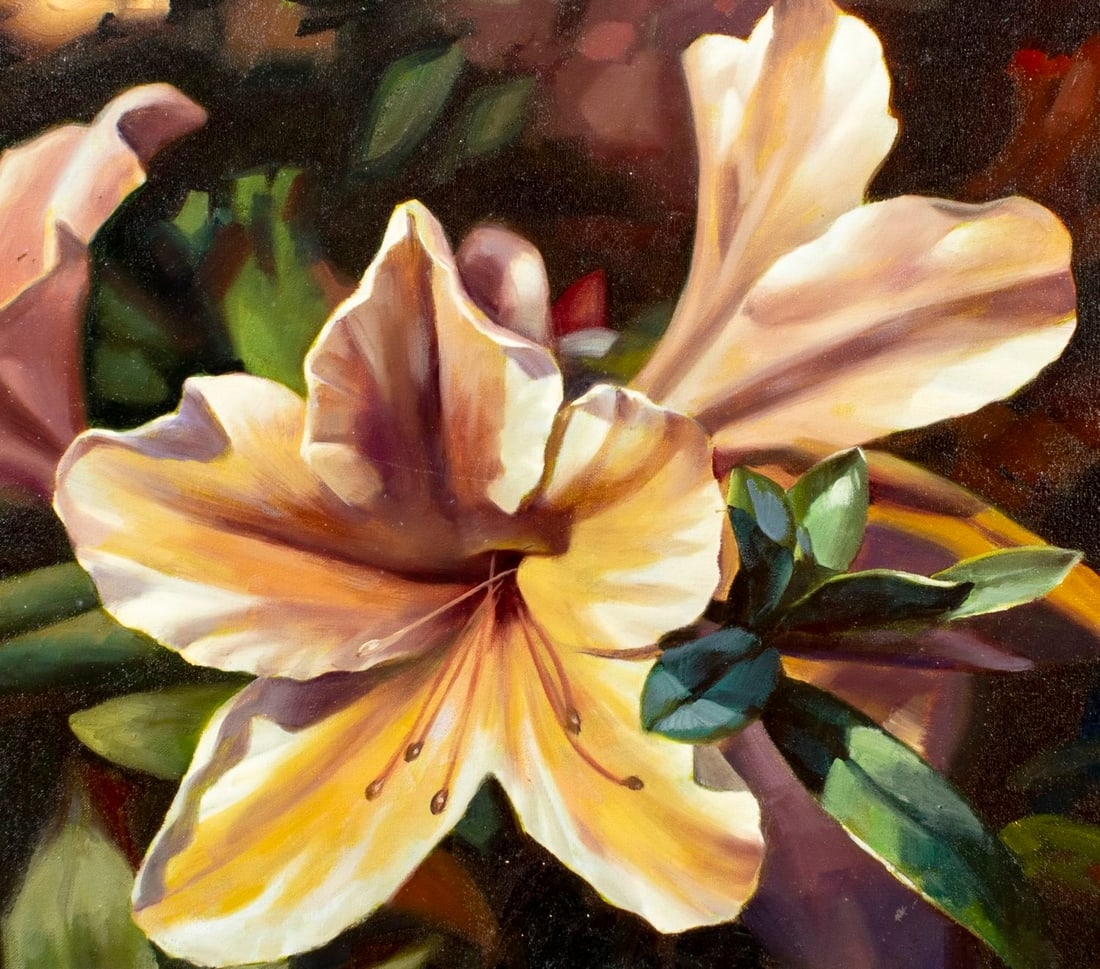 Artwork by Jung Chung Seo (american, South Korean, 1940 ), Floral Still Life, Made of oil on canvas