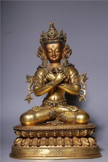 Chinese Gilt Bronze Buddha Statue by Chinese School
