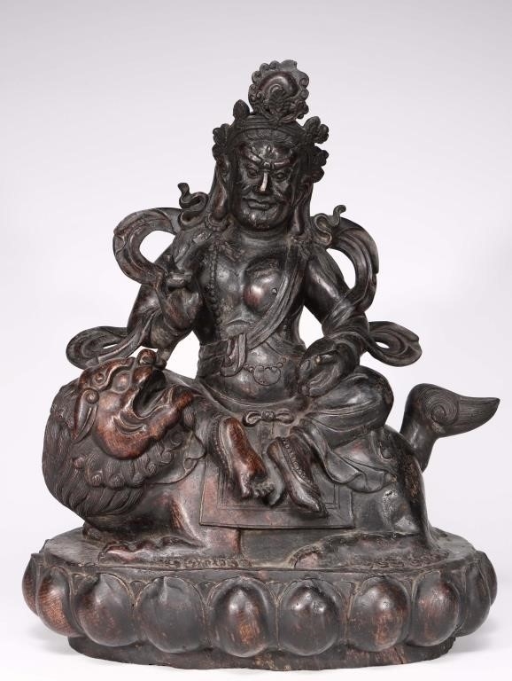 Artwork by Chinese School, Chinese Chengxiang Wood Carved Buddha Sculpture, Made of Wood