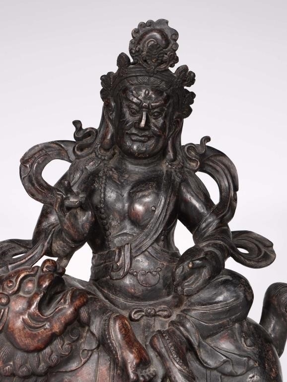 Artwork by Chinese School, Chinese Chengxiang Wood Carved Buddha Sculpture, Made of Wood