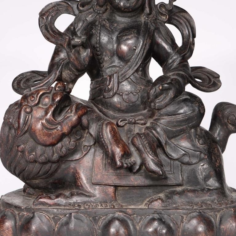 Artwork by Chinese School, Chinese Chengxiang Wood Carved Buddha Sculpture, Made of Wood