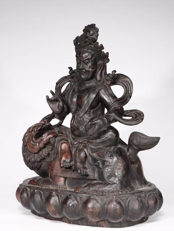 Artwork by Chinese School, Chinese Chengxiang Wood Carved Buddha Sculpture, Made of Wood