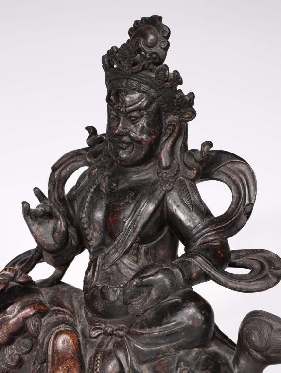 Artwork by Chinese School, Chinese Chengxiang Wood Carved Buddha Sculpture, Made of Wood