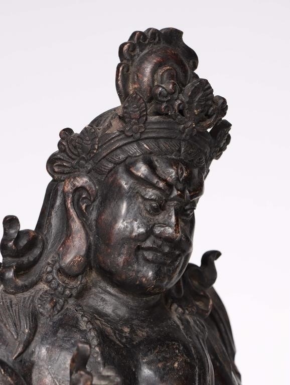 Artwork by Chinese School, Chinese Chengxiang Wood Carved Buddha Sculpture, Made of Wood