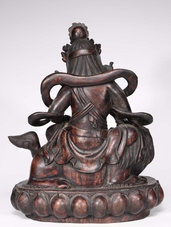 Artwork by Chinese School, Chinese Chengxiang Wood Carved Buddha Sculpture, Made of Wood