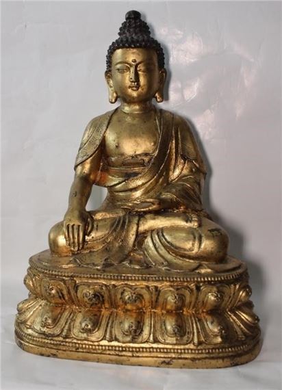 Chinese Gilt-Bronze Buddha Statue
