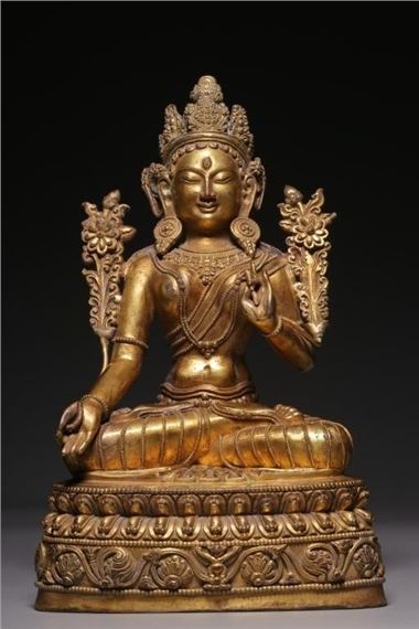 Chinese Gilt Bronze Buddha Statue by Chinese School
