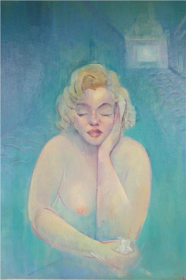 study of a female nude - A. E. Hance