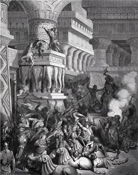 Gustave Doré | Jonathan Defeats Apollonius (1880) | MutualArt